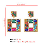 GEM DOOR KNOCKER STATEMENT EARRINGS