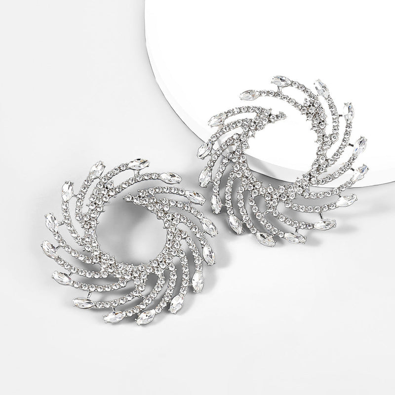 ADELINE SPIRAL EARRINGS IN SILVER