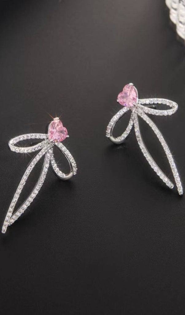 CRYSTAL BOWKNOT EARRINGS Earrings styleofcb 