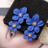 DOUBLE FLOWER EARRINGS