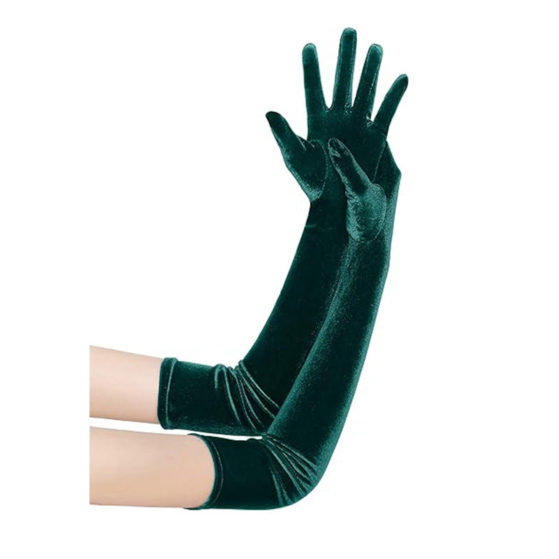 GREEN VELVET GLOVES