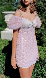 ROSE EMBELLISHED MINI DRESS IN LILAC DRESS STYLE OF CB 