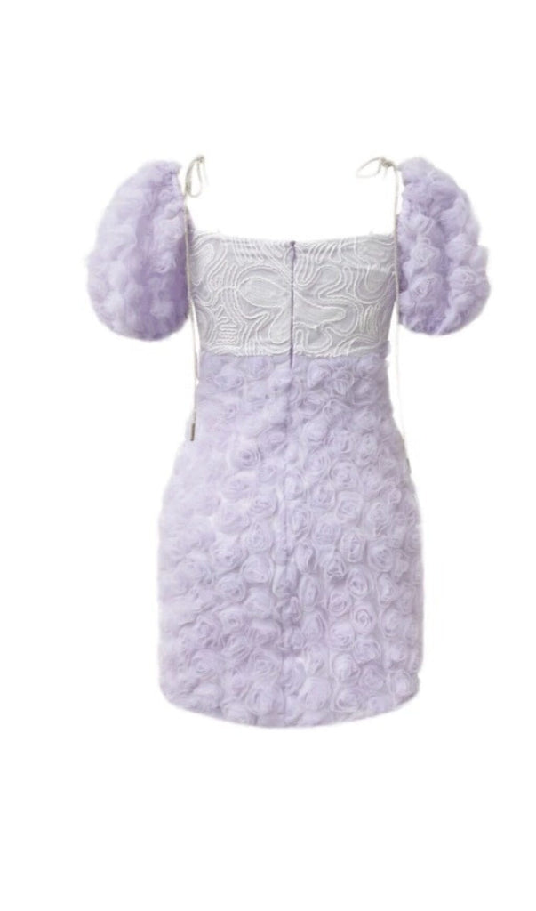 ROSE EMBELLISHED MINI DRESS IN LILAC DRESS STYLE OF CB 