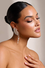 SILVER TIERED DROP EARRINGS JEWELLERY styleofcb 