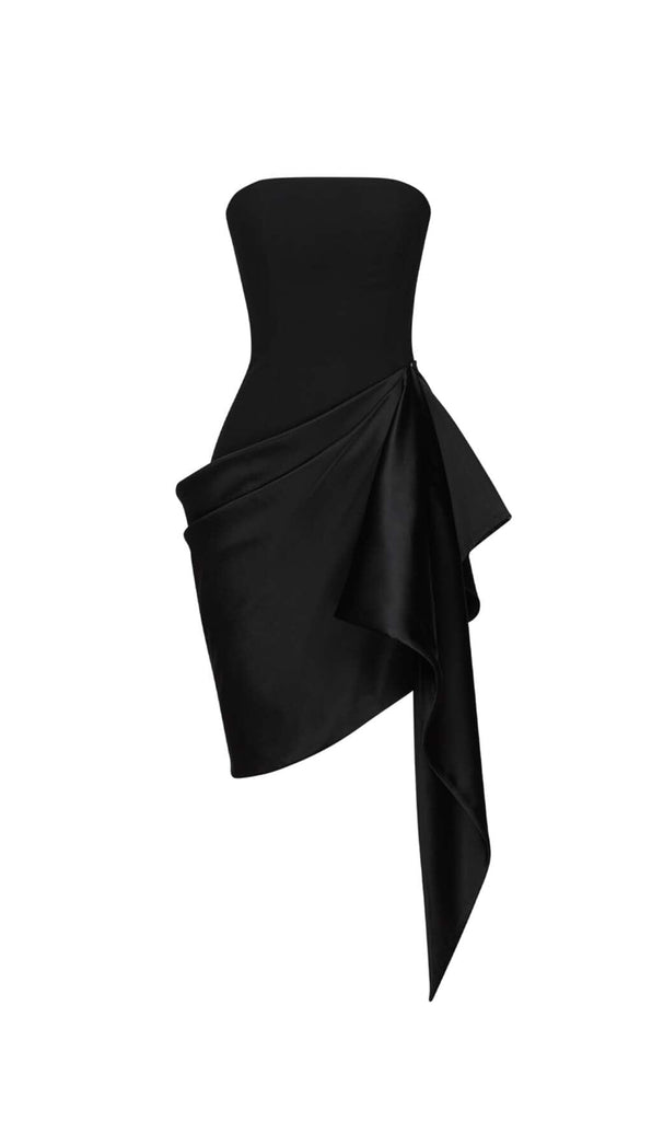 BANDEAU IRREGULAR MINI DRESS IN BLACK DRESS STYLE OF CB 